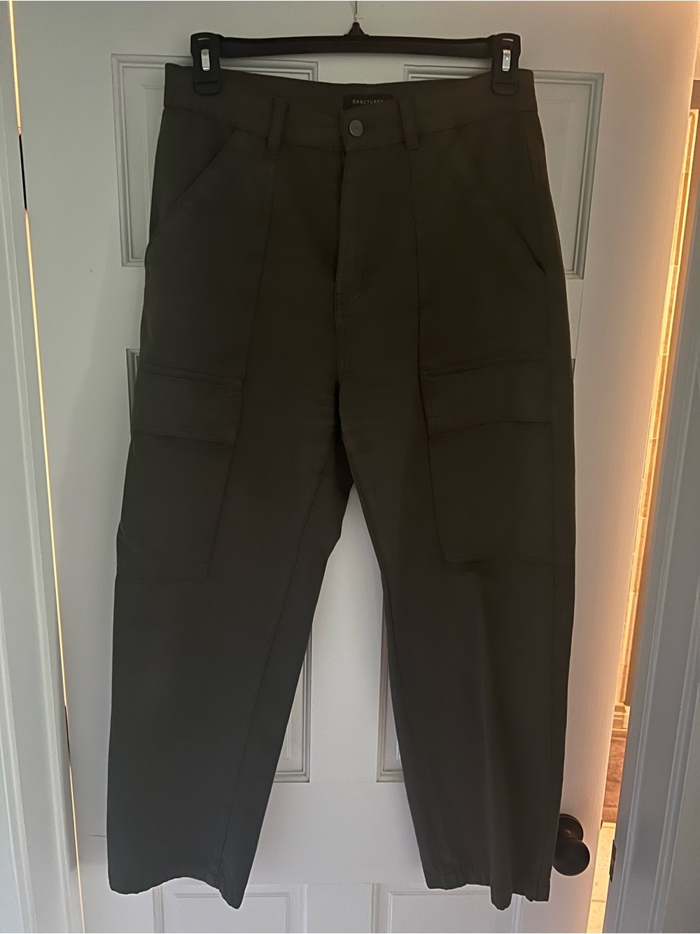 Sanctuary Women’s Olive Green Cargo Trousers